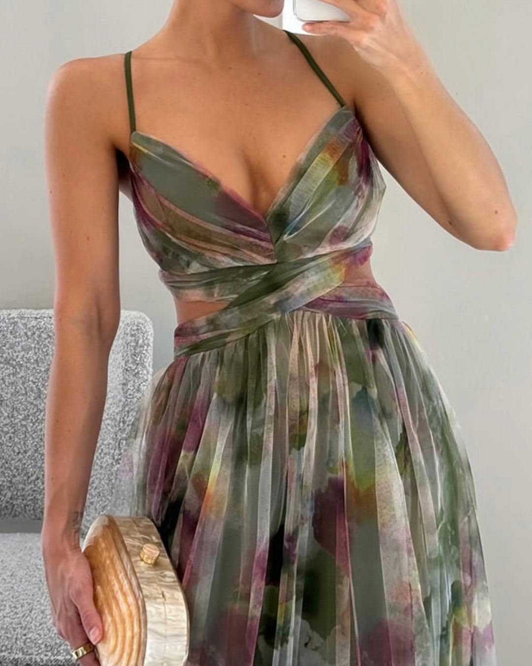 Giselle - Incantevole Maxi-abito con Stampa Floreale