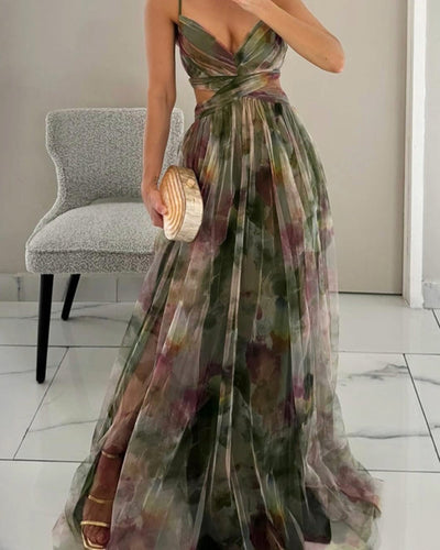 Giselle - Incantevole Maxi-abito con Stampa Floreale