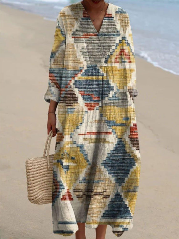 Naïa | Abito bohémien con motivi etnici