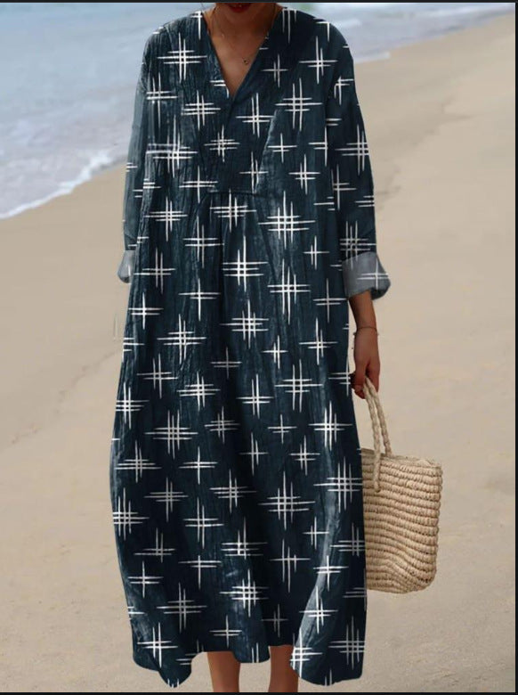 Elisa | Abito bohémien stellato