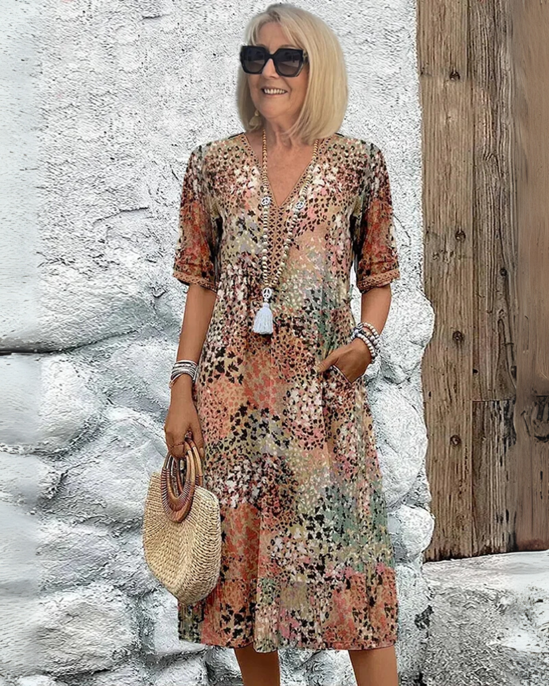 Isabeau | Abito Midi Stampato