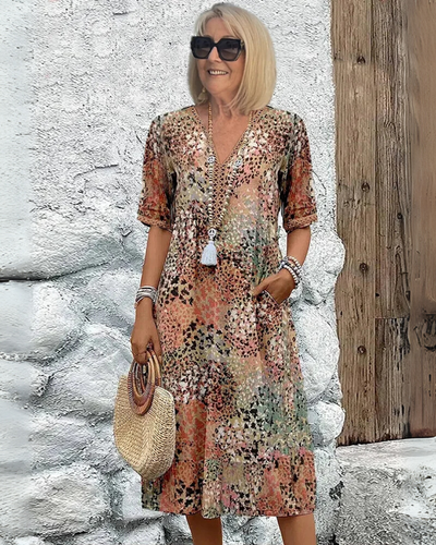 Isabeau | Abito Midi Stampato