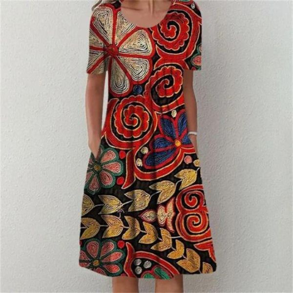 Louna | Abito patchwork moderno