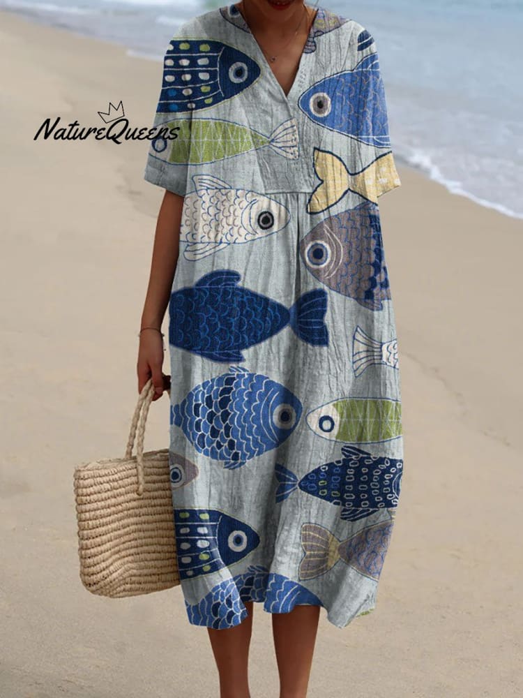 Édolie | Abito Pesci Grafici