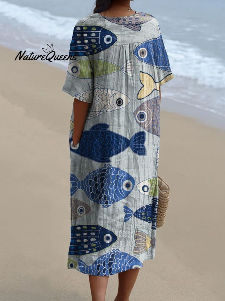 Édolie | Abito Pesci Grafici